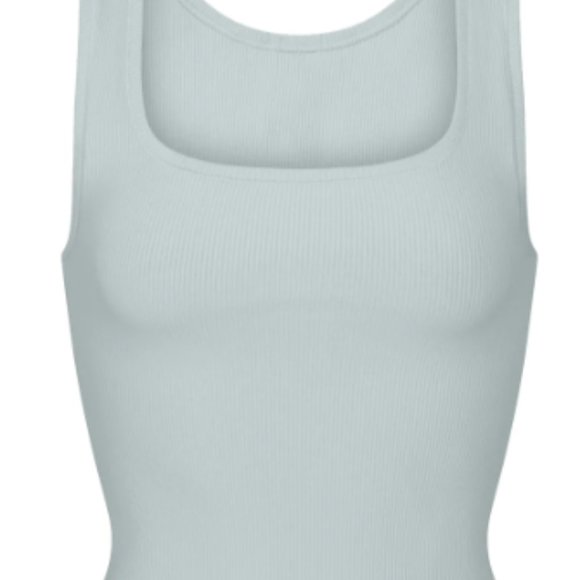 SKIMS Other - (2247) SKIMS COTTON RIBBED TANK - FROST (LIMITED EDITION)
